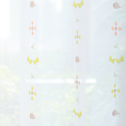 Japanese-designed embroidered lace curtains, privacy protection, heat insulation, sun protection, and UV resistance.1403NB009-BE