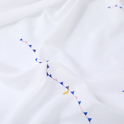 刺繍レースカーテン/Embroidered privacy gauze curtains, free door delivery【YX-0208】